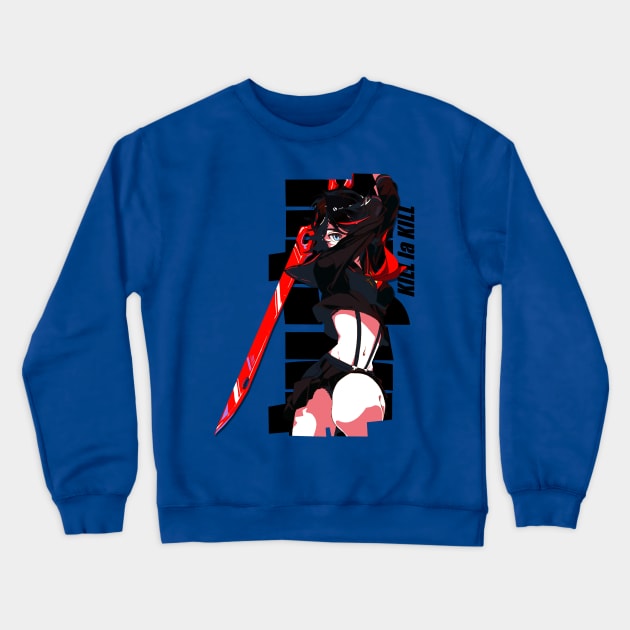 Kill la Kill - Ryuko Matoi Crewneck Sweatshirt by jebezkali